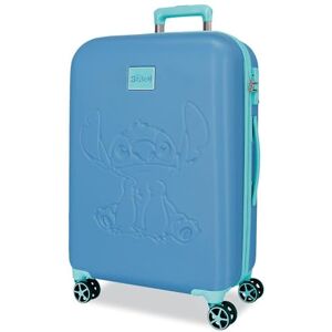 Disney Joumma Travelling with Stitch Medium Suitcase Blue 44x60x26 cm Hard Shell 3.85 kg TSA Lock ABS 3.85 kg 68.64L, Blue, One Size, Medium Suitcase Disney Joumma Travelling with Stitch Medium Suitcase Blue 44x60x26 cm Hard Shell 3.85 kg TSA Lock ABS 3.85 kg 68.64L, Blue, One Size, Medium Suitcase