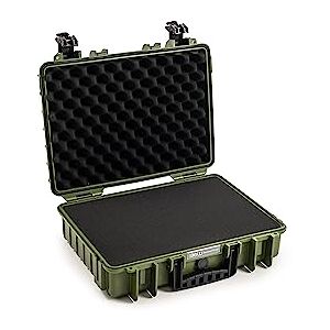 GmbH B&W Outdoor Transport Case Type 5040 Bronze Green with Cube Foam Waterproof according to IP67 Certification, Dustproof, Shatterproof and Indestructible, Bronze Green, Typ 5000 GmbH B&W Outdoor Transport Case Type 5040 Bronze Green with Cube Foam Waterproof according to IP67 Certification, Dustproof, Shatterproof and Indestructible, Bronze Green, Typ 5000
