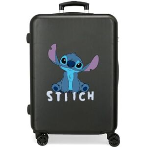 Disney Children's Hard case with 4 Wheels Side Combination Lock Made of ABS, a Rigid and Lightweight Material., Stitch Cute, Medium Suitcase Disney Children's Hard case with 4 Wheels Side Combination Lock Made of ABS, a Rigid and Lightweight Material., Stitch Cute, Medium Suitcase