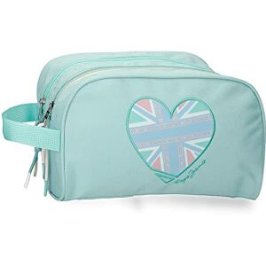 Pepe Jeans Nerea Toiletry Bag Two Compartments Adaptable Blue 26x16x12 cms Polyester Pepe Jeans Nerea Toiletry Bag Two Compartments Adaptable Blue 26x16x12 cms Polyester