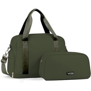 LUGG Duffle & Toiletry Bag Set – Waterproof Travel Bags for Men & Women – Lightweight, Durable 230D Twill Fabric – Fits EasyJet Cabin Size – Expandable Design – Stylish & Spacious Storage- Army Green LUGG Duffle & Toiletry Bag Set – Waterproof Travel Bags for Men & Women – Lightweight, Durable 230D Twill Fabric – Fits EasyJet Cabin Size – Expandable Design – Stylish & Spacious Storage- Army Green