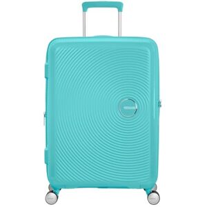 American Tourister Soundbox Hard Shell Suitcase 67 cm Medium Trolley Case with 4 wheels, TSA lock, Expandable & Light 71.5/81 L Poolside Blue American Tourister Soundbox Hard Shell Suitcase 67 cm Medium Trolley Case with 4 wheels, TSA lock, Expandable & Light 71.5/81 L Poolside Blue