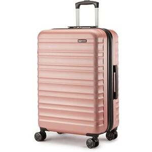 Amazon Basics Hardside Medium Suitcase, ABS Hardshell Expandable Lightweight Suitcase with 4 Spinner Wheels, 68 cm, Rose Gold Amazon Basics Hardside Medium Suitcase, ABS Hardshell Expandable Lightweight Suitcase with 4 Spinner Wheels, 68 cm, Rose Gold