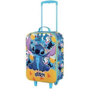 Disney Lilo and Stitch Colors-Soft 3D Trolley Suitcase, Turquoise, 17 x 33 x 52 cm, Capacity 26 L Disney Lilo and Stitch Colors-Soft 3D Trolley Suitcase, Turquoise, 17 x 33 x 52 cm, Capacity 26 L