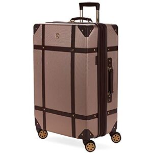 SwissGear 7739 Hardside Luggage Trunk with Spinner Wheels, Blush, Checked-Large 26-Inch SwissGear 7739 Hardside Luggage Trunk with Spinner Wheels, Blush, Checked-Large 26-Inch