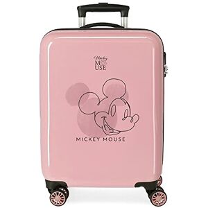 Disney Joumma Mickey Outline, Cabin Suitcase, Made of ABS, a Durable and Lightweight Material, Four Double Wheels with Multi-Directional Swivel, Side Combination Lock, Nude, 55 x 38 x 20 cm, Suitcase Disney Joumma Mickey Outline, Cabin Suitcase, Made of ABS, a Durable and Lightweight Material, Four Double Wheels with Multi-Directional Swivel, Side Combination Lock, Nude, 55 x 38 x 20 cm, Suitcase
