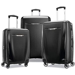 Samsonite Winfield 3 DLX Hardside Expandable Luggage with Spinners, Black, 3-Piece Set (20/25/28), Winfield 3 DLX Hardside Expandable Luggage with Spinners Samsonite Winfield 3 DLX Hardside Expandable Luggage with Spinners, Black, 3-Piece Set (20/25/28), Winfield 3 DLX Hardside Expandable Luggage with Spinners