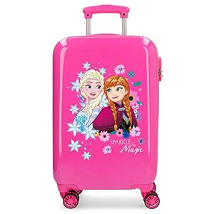 Disney Sparkle Frozen Fuchsia Hardside Carry-on Suitcase Disney Sparkle Frozen Fuchsia Hardside Carry-on Suitcase
