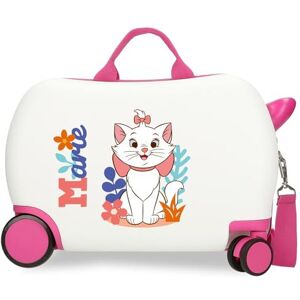 Disney Joumma Marie in White Children's Suitcase White 45x31x20cm Hard Shell ABS 24.6L 1.8 kg 4 Wheels Hand Luggage, White, Children's Suitcase Disney Joumma Marie in White Children's Suitcase White 45x31x20cm Hard Shell ABS 24.6L 1.8 kg 4 Wheels Hand Luggage, White, Children's Suitcase