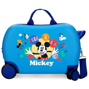 Disney Joumma Mickey Peek a Boo Children's Suitcase Blue 45x31x20cm Hard ABS 24.6L 1.8 kg 4 Wheels Hand Luggage, Blue, Children's Suitcase Disney Joumma Mickey Peek a Boo Children's Suitcase Blue 45x31x20cm Hard ABS 24.6L 1.8 kg 4 Wheels Hand Luggage, Blue, Children's Suitcase