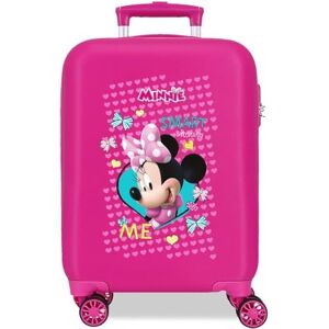 Disney Joumma Enjoy Minnie Cabin Suitcase Pink 33 x 50 x 20 cm Hard ABS Combination Lock Side 28.4L 2 kg 4 Double Wheels Luggage Hand Luggage, Pink, Cabin Suitcase Disney Joumma Enjoy Minnie Cabin Suitcase Pink 33 x 50 x 20 cm Hard ABS Combination Lock Side 28.4L 2 kg 4 Double Wheels Luggage Hand Luggage, Pink, Cabin Suitcase