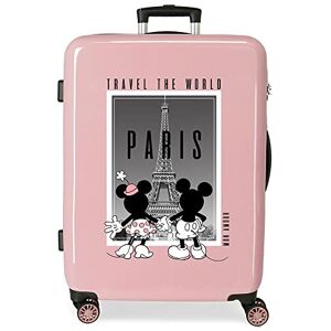 Disney Mickey and Minnie Travel The World Paris Medium Nude 48 x 68 x 26 cm Rigid ABS Side Combination Lock 70 L 3 kg 4 Double Wheels, Paris, One Size, Medium Suitcase Disney Mickey and Minnie Travel The World Paris Medium Nude 48 x 68 x 26 cm Rigid ABS Side Combination Lock 70 L 3 kg 4 Double Wheels, Paris, One Size, Medium Suitcase