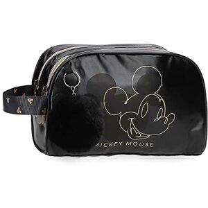 Disney Mickey Outline Toiletry Bag Two Compartments Adaptable Black 26 x 16 x 11 cm Polyester, Black/White, Adaptable Two Compartment Toiletry Bag Disney Mickey Outline Toiletry Bag Two Compartments Adaptable Black 26 x 16 x 11 cm Polyester, Black/White, Adaptable Two Compartment Toiletry Bag