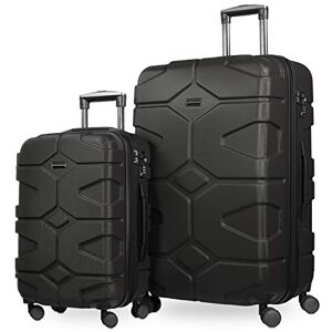 Hauptstadtkoffer X-Kölln Set of 2 Hard-side Luggages Trolley Expandable Suitcase 4 Wheel Spinner, TSA Lock, (S/L), Black Hauptstadtkoffer X-Kölln Set of 2 Hard-side Luggages Trolley Expandable Suitcase 4 Wheel Spinner, TSA Lock, (S/L), Black