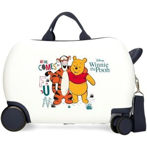 Disney Joumma Winnieh The Pooh Children's Suitcase White 45x31x20cm Hard ABS 24.6L 1.8 kg 4 Wheels Hand Luggage, White, Children's Suitcase Disney Joumma Winnieh The Pooh Children's Suitcase White 45x31x20cm Hard ABS 24.6L 1.8 kg 4 Wheels Hand Luggage, White, Children's Suitcase