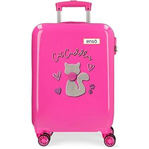 Enso Cat Cuddler Cabin Trolley, Pink, Standard Size, Suitcase Enso Cat Cuddler Cabin Trolley, Pink, Standard Size, Suitcase