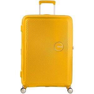 American Tourister Soundbox Hand Luggage Suitcase 55 x 40 x 20/23 cm Hard Shell Cabin Trolley suitable for most airlines incl. EasyJet Expandable, 4 wheels & TSA lock 35.5/41 L Golden Yellow American Tourister Soundbox Hand Luggage Suitcase 55 x 40 x 20/23 cm Hard Shell Cabin Trolley suitable for most airlines incl. EasyJet Expandable, 4 wheels & TSA lock 35.5/41 L Golden Yellow