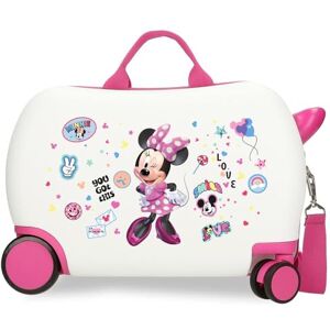 Disney Joumma Minnie Party Children's Suitcase White 45 x 31 x 20 cm Hard ABS 24.6L 1.8 kg 4 Wheels Hand Luggage, White, Children's Suitcase Disney Joumma Minnie Party Children's Suitcase White 45 x 31 x 20 cm Hard ABS 24.6L 1.8 kg 4 Wheels Hand Luggage, White, Children's Suitcase