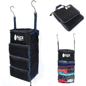 Pack Gear Suitcase Organizer Pack More in your Large or Carry On Luggage Unpack Instantly with these Compression Packing Cubes for Suitcases Hanging Shelf Organizer for Closet (Black) Pack Gear Suitcase Organizer Pack More in your Large or Carry On Luggage Unpack Instantly with these Compression Packing Cubes for Suitcases Hanging Shelf Organizer for Closet (Black)