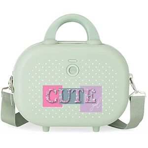 Enso Cute girl Adaptable Toiletry Bag with Green Shoulder Strap 29x21x15 cms Rigid ABS 9.14L 2.52 kgs Enso Cute girl Adaptable Toiletry Bag with Green Shoulder Strap 29x21x15 cms Rigid ABS 9.14L 2.52 kgs