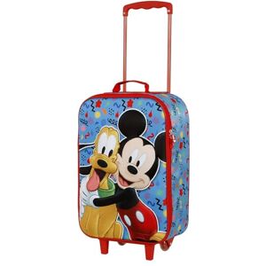 Disney Mickey Mouse Mates-Soft 3D Trolley Suitcase, Blue, 17 x 33 x 52 cm, Capacity 26 L Disney Mickey Mouse Mates-Soft 3D Trolley Suitcase, Blue, 17 x 33 x 52 cm, Capacity 26 L