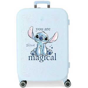 Disney Joumma Stitch You are Magical Medium Suitcase Blue 48x70x28cm Hard ABS Closure TSA 79L 4.3kg 4 Double Wheels, Blue, Medium Suitcase Disney Joumma Stitch You are Magical Medium Suitcase Blue 48x70x28cm Hard ABS Closure TSA 79L 4.3kg 4 Double Wheels, Blue, Medium Suitcase