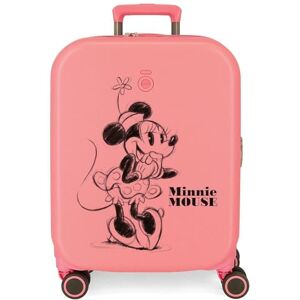 Disney Minnie Happiness Pink Cabin Suitcase 40x55x20 cms Rigid ABS Integrated TSA Closure 37L 2.74 kgs 4 Double Wheels Expandable Hand Luggage Disney Minnie Happiness Pink Cabin Suitcase 40x55x20 cms Rigid ABS Integrated TSA Closure 37L 2.74 kgs 4 Double Wheels Expandable Hand Luggage