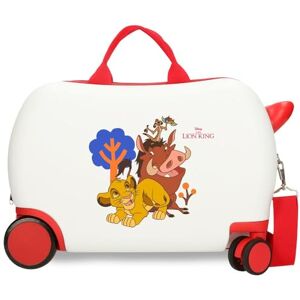Disney Joumma Simba & Friends Children's Suitcase White 45 x 31 x 20 cm Hard ABS 24.6L 1.8 kg 4 Wheels Hand Luggage, White, Children's Suitcase Disney Joumma Simba & Friends Children's Suitcase White 45 x 31 x 20 cm Hard ABS 24.6L 1.8 kg 4 Wheels Hand Luggage, White, Children's Suitcase