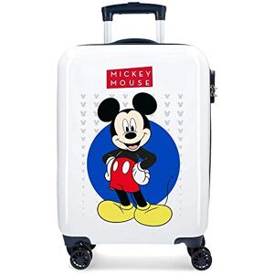 Disney Mickey Enjoy the Day White Cabin Suitcase 40x55x20 cm Rigid ABS Combination lock 34 Litre 2.8 Kg 4 Double Wheels Hand Luggage Disney Mickey Enjoy the Day White Cabin Suitcase 40x55x20 cm Rigid ABS Combination lock 34 Litre 2.8 Kg 4 Double Wheels Hand Luggage