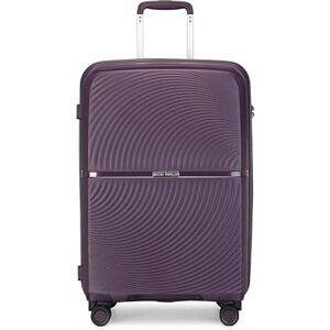 British Traveller 20" Suitcase Lightweight PP Hard Shell Trolley, Fashion Travel Carry on Hand Luggage Cabin Size, TSA Lock Check in Case with 4 Spinner Wheels (Purple) British Traveller 20" Suitcase Lightweight PP Hard Shell Trolley, Fashion Travel Carry on Hand Luggage Cabin Size, TSA Lock Check in Case with 4 Spinner Wheels (Purple)