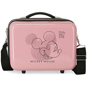 Disney Joumma Mickey Outline, Cabin Suitcase, Made of ABS, a Durable and Lightweight Material, Four Double Wheels with Multi-Directional Swivel, Side Combination Lock, Nude, Talla Unica, Toiletry Bag Disney Joumma Mickey Outline, Cabin Suitcase, Made of ABS, a Durable and Lightweight Material, Four Double Wheels with Multi-Directional Swivel, Side Combination Lock, Nude, Talla Unica, Toiletry Bag