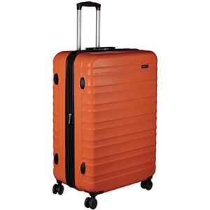Amazon Basics Hardside Luggage ABS Hard-Shell Spinner/Suitcase with 4 Wheels, 78 cm, Burnt Orange Amazon Basics Hardside Luggage ABS Hard-Shell Spinner/Suitcase with 4 Wheels, 78 cm, Burnt Orange