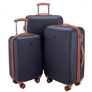 Hauptstadtkoffer Wannsee Set of 3 Hard-side Luggages Trolley Hardside Suitcase 4 Wheel Spinner, TSA Lock, (S/M/L), Dark Blue Hauptstadtkoffer Wannsee Set of 3 Hard-side Luggages Trolley Hardside Suitcase 4 Wheel Spinner, TSA Lock, (S/M/L), Dark Blue