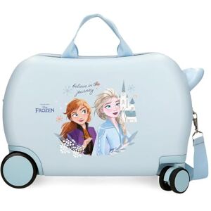 Disney Joumma Bags, Frozen Believe in The Journey, Cabin Suitcase, Children's Suitcase, Made of ABS, Four Double Wheels with Multi-Directional Swivel, Side Combination Lock., blue, Children's suitcase Disney Joumma Bags, Frozen Believe in The Journey, Cabin Suitcase, Children's Suitcase, Made of ABS, Four Double Wheels with Multi-Directional Swivel, Side Combination Lock., blue, Children's suitcase