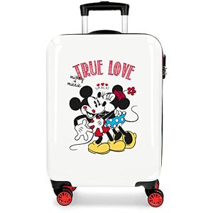 Disney Mickey True Love White Cabin Suitcase 38 x 55 x 20 cm Rigid ABS Combination Lock 34 Litre 2.6 kg 4 Double Wheels Hand Luggage Disney Mickey True Love White Cabin Suitcase 38 x 55 x 20 cm Rigid ABS Combination Lock 34 Litre 2.6 kg 4 Double Wheels Hand Luggage