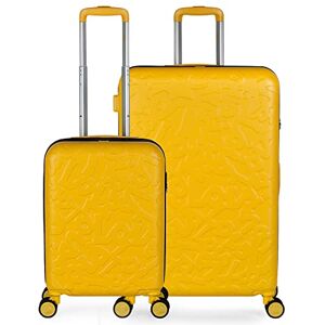 Lois Hard Shell Suitcase Set of 2-4 Double Wheel ABS Luggage Sets 2 Piece with TSA Combination Lock Resistant and Lightweight Hard Suitcase Set in Small Cabin Size and Large, Mustard Lois Hard Shell Suitcase Set of 2-4 Double Wheel ABS Luggage Sets 2 Piece with TSA Combination Lock Resistant and Lightweight Hard Suitcase Set in Small Cabin Size and Large, Mustard