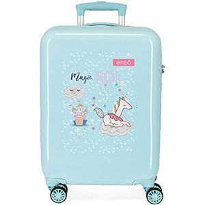 Enso Magic Unicorn Cabin Suitcase Blue 38 x 55 x 20 cm Rigid ABS Side Combination Lock 34L 2 kg 4 Wheels Double Hand Luggage Enso Magic Unicorn Cabin Suitcase Blue 38 x 55 x 20 cm Rigid ABS Side Combination Lock 34L 2 kg 4 Wheels Double Hand Luggage