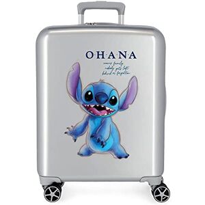 Disney 100 Stitch Cabin Suitcase Grey 40 x 55 x 20 cm Hard ABS Built-in TSA Closure 38.4 L 2 kg 4 Double Wheels Hand Luggage, Grey, One Size, Cabin Suitcase Disney 100 Stitch Cabin Suitcase Grey 40 x 55 x 20 cm Hard ABS Built-in TSA Closure 38.4 L 2 kg 4 Double Wheels Hand Luggage, Grey, One Size, Cabin Suitcase