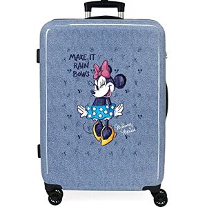 Disney Minnie Make it rain Bows, Blue, única, Medium Suitcase Disney Minnie Make it rain Bows, Blue, única, Medium Suitcase
