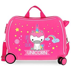 ROLL ROAD 4749866 Little Me Pink Kids Rolling Suitcase 50x38x20 cm Rigid ABS Combination lock 34 Litre 2.1 Kg 4 Wheels Hand Luggage, Rose ROLL ROAD 4749866 Little Me Pink Kids Rolling Suitcase 50x38x20 cm Rigid ABS Combination lock 34 Litre 2.1 Kg 4 Wheels Hand Luggage, Rose