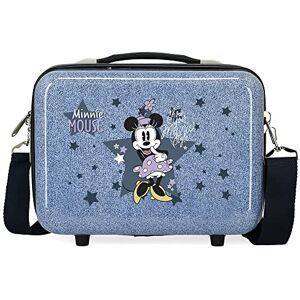 Disney Minnie Style Adaptable Toiletry Bag with Blue Shoulder Strap 29x21x15 cms Rigid ABS 9.14L 0.6 kgs Disney Minnie Style Adaptable Toiletry Bag with Blue Shoulder Strap 29x21x15 cms Rigid ABS 9.14L 0.6 kgs