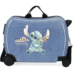 Disney Stich Dance it Out Children's Suitcase Blue 50x38x20cm Hard ABS Combination Lock Side 34L 1.8 kg 2 Wheels Hand Luggage, Blue, One Size, Children's Suitcase Disney Stich Dance it Out Children's Suitcase Blue 50x38x20cm Hard ABS Combination Lock Side 34L 1.8 kg 2 Wheels Hand Luggage, Blue, One Size, Children's Suitcase