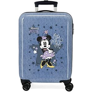 Disney Minnie Style Cabin Suitcase Blue 38x55x20 cms Rigid ABS Side Combination Lock 34L 2 kgs 4 Double Wheels Hand Luggage Disney Minnie Style Cabin Suitcase Blue 38x55x20 cms Rigid ABS Side Combination Lock 34L 2 kgs 4 Double Wheels Hand Luggage
