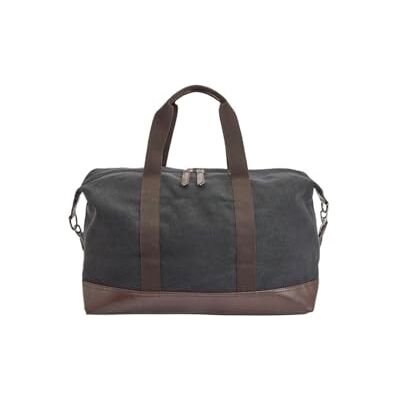 Burton London Burton Dark Grey Canvas Overnight Bag, One Size, Dark Grey Burton London Burton Dark Grey Canvas Overnight Bag, One Size, Dark Grey