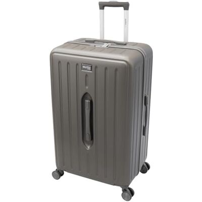 SKYFLITE Modern Large Trunk, 76cm, ABS Hardshell, Silver/Charcoal, TSA Lock, 90L Capacity (Charcoal) SKYFLITE Modern Large Trunk, 76cm, ABS Hardshell, Silver/Charcoal, TSA Lock, 90L Capacity (Charcoal)
