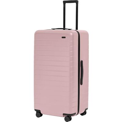 Away Trunk Checked Luggage, 31-inch Lightweight Hardside Spinner Suitcase Lightweight & Durable Suitcase, Premium 360° Spinner Wheels, Interior Compression System, TSA-Approved Lock, Blush Pink Away Trunk Checked Luggage, 31-inch Lightweight Hardside Spinner Suitcase Lightweight & Durable Suitcase, Premium 360° Spinner Wheels, Interior Compression System, TSA-Approved Lock, Blush Pink