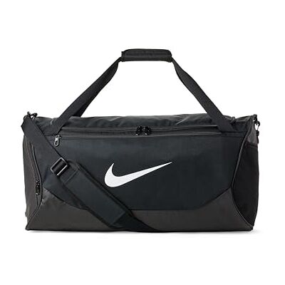Nike Unisex Brsla Xs X Duffel, Black/Black/White, One Size Nike Unisex Brsla Xs X Duffel, Black/Black/White, One Size