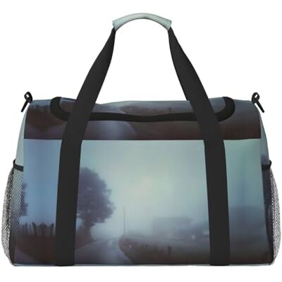 EZDLOWVBA Fog Print Weekender Bag,Gym Bag with,Carry On Luggage Overnight Weekend Bag, Holdall Handbag & Shoulder Bag for Travel Fitness EZDLOWVBA Fog Print Weekender Bag,Gym Bag with,Carry On Luggage Overnight Weekend Bag, Holdall Handbag & Shoulder Bag for Travel Fitness