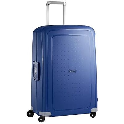 Samsonite S'Cure Spinner Check-in Suitcase, 75 cm Dark Blue, hardside suitcase, 75H x 52W x 31D cm, 102 L, 4.6 kg, with TSA lock and multi-stage trolley handle Samsonite S'Cure Spinner Check-in Suitcase, 75 cm Dark Blue, hardside suitcase, 75H x 52W x 31D cm, 102 L, 4.6 kg, with TSA lock and multi-stage trolley handle