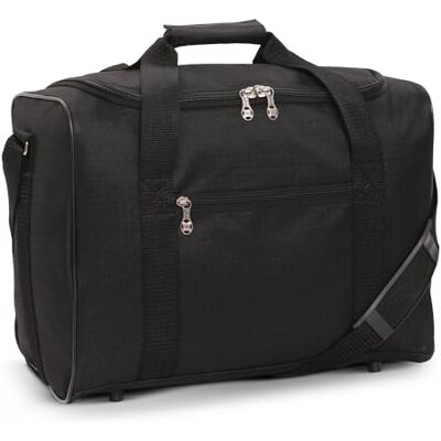 5 Cities 40x30x20 Ryanair Wizz Air Under Seat Holdall Bag Max Size Foldable Lightweight Under Seat Carry On Hand Cabin Luggage Holdall Duffle Bags 40x30x20cm (Black) 5 Cities 40x30x20 Ryanair Wizz Air Under Seat Holdall Bag Max Size Foldable Lightweight Under Seat Carry On Hand Cabin Luggage Holdall Duffle Bags 40x30x20cm (Black)